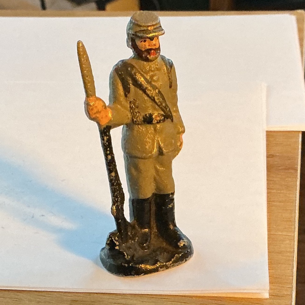 Metal Civil War Soldier